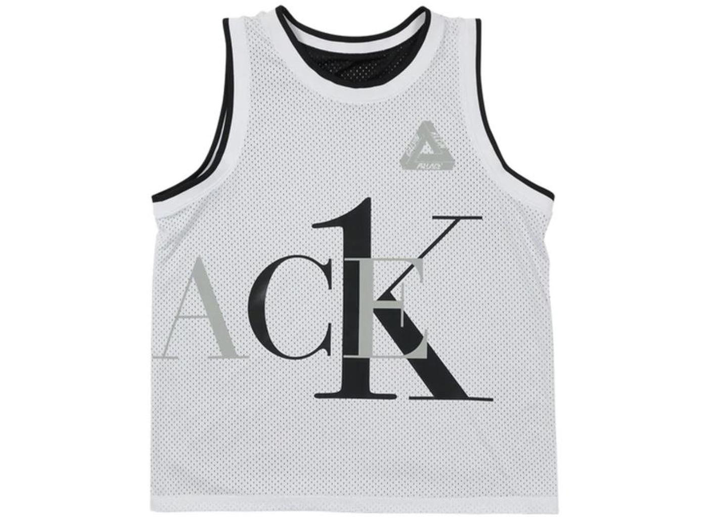 Palace CK1 Reversible Basketball Vest Black/White Men's - SS22 - US