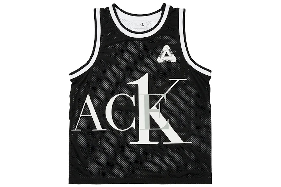 Pre-owned Palace Ck1 Reversible Basketball Vest Black/white