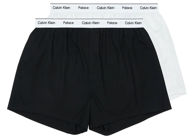 Palace CK1 Woven Boxers (2 Pack) Classic White/Black