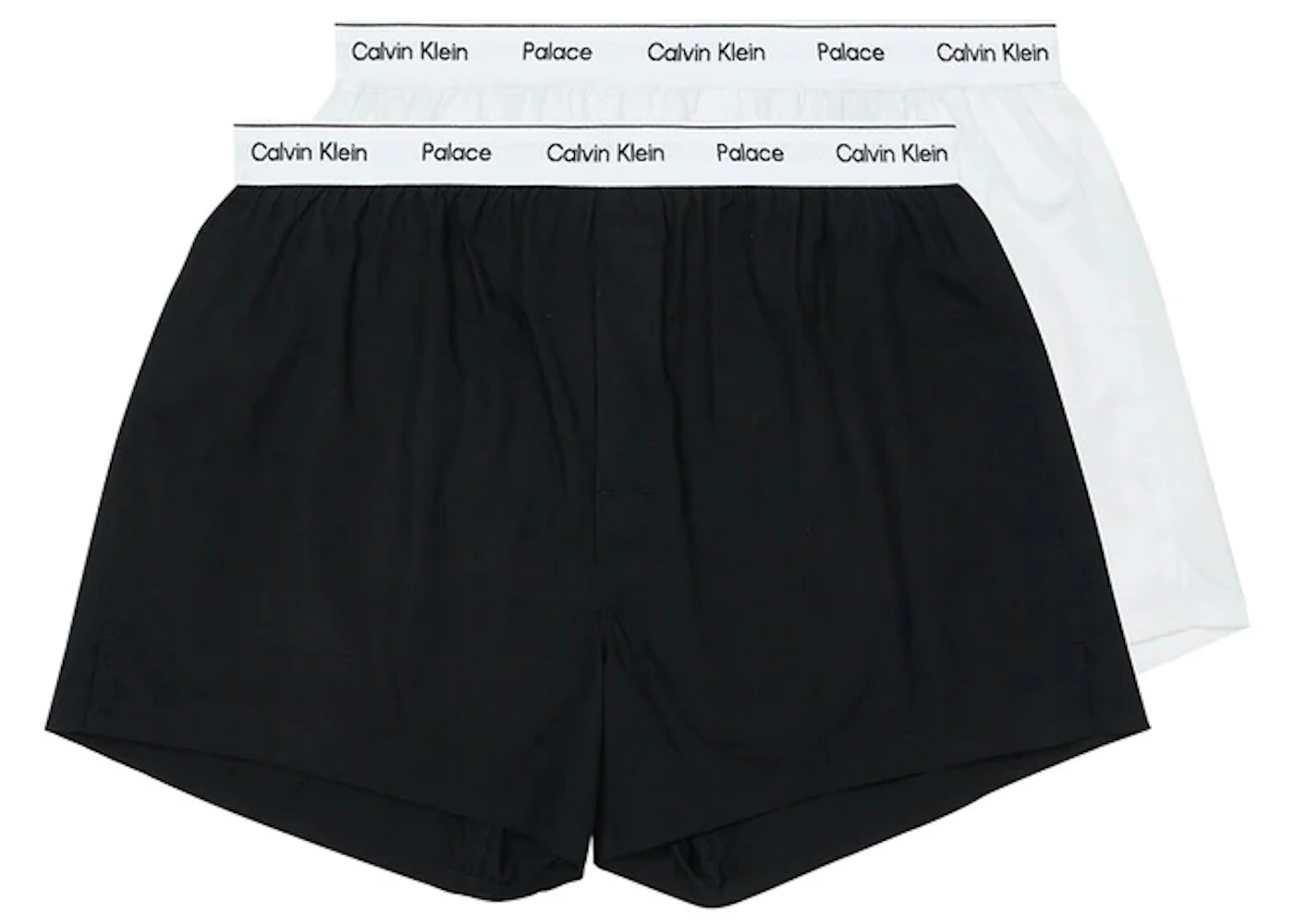 Palace CK1 Woven Boxers (2 Pack) Classic White/Black Men's - SS22 - US