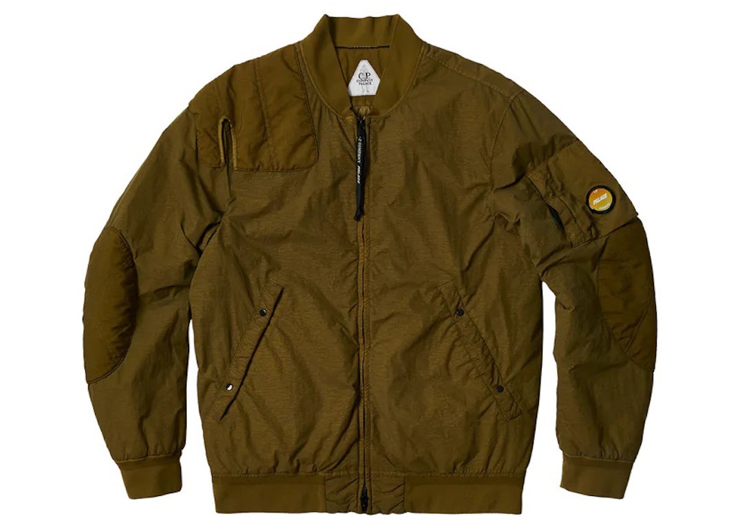 Pre-owned Palace C.p. Company Bomber Jacket Olive