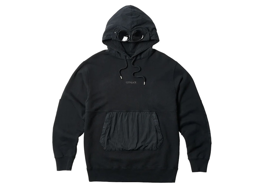 Pre-owned Palace C.p. Company Goggle Hoodie Black