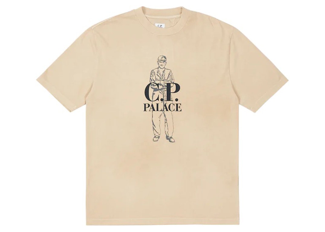 Pre-owned Palace C.p. Company Logo T-shirt Stone