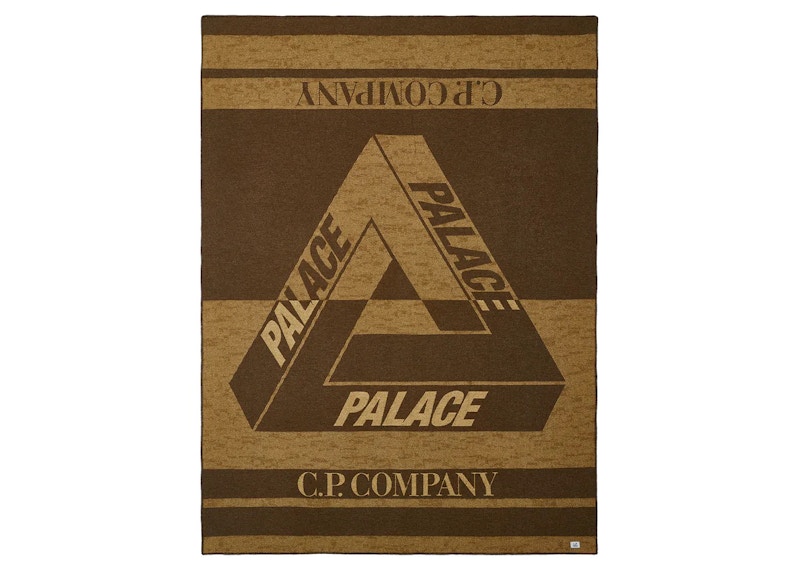 Pre-owned Palace C.p. Company Wool Blanket In Brown