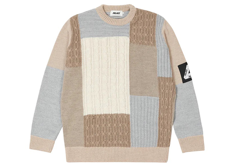 Palace Cable Patchwork Knit Multi Men's - FW22 - US