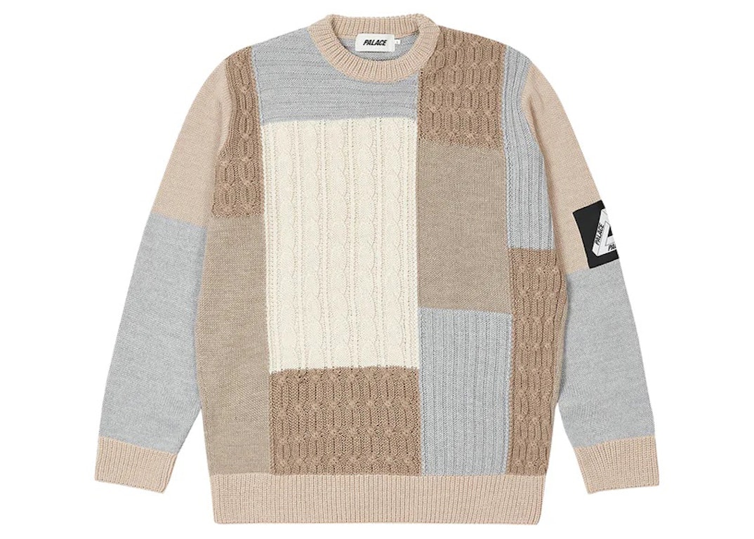 Pre-owned Palace Cable Patchwork Knit Multi