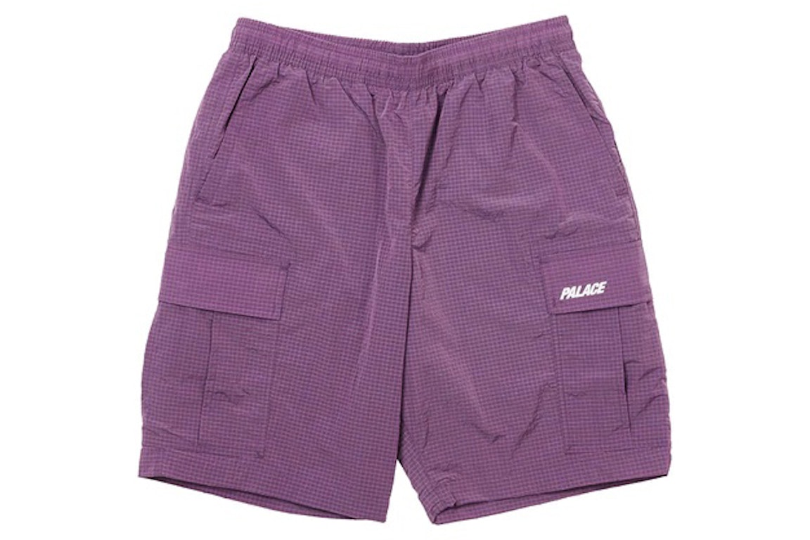 Pre-owned Palace Cargo Shell Shorts Purple