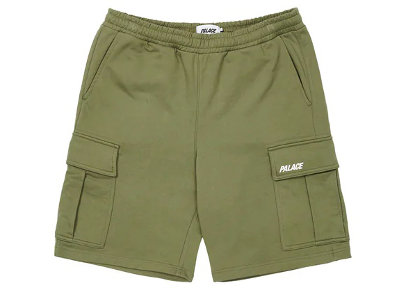 Palace Cargo Sweat Shorts Olive Men's - FW22 - US