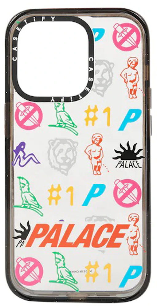 Palace Casetify Impact Phone Case Clear/Black - FW22 - US