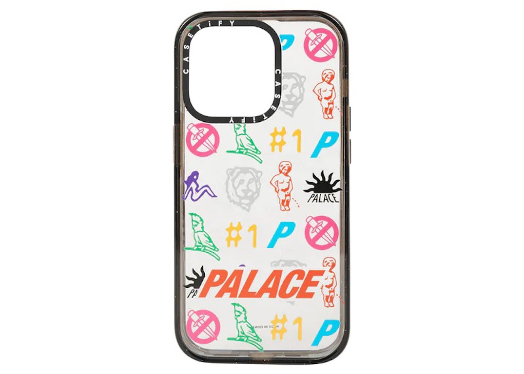 Pre-owned Palace Casetify Impact Phone Case Clear/black