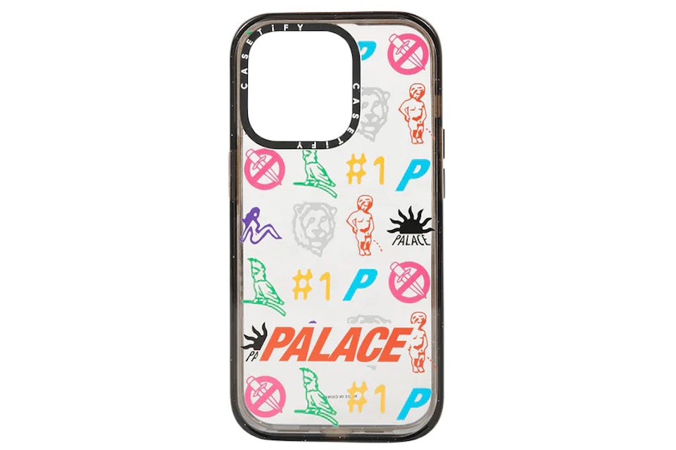 Palace Casetify Impact Phone Case Clear/Black - FW22 - US