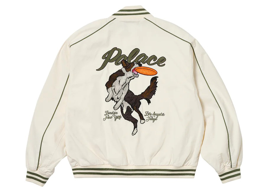 Palace Catch It Bomber Jacket Cement
