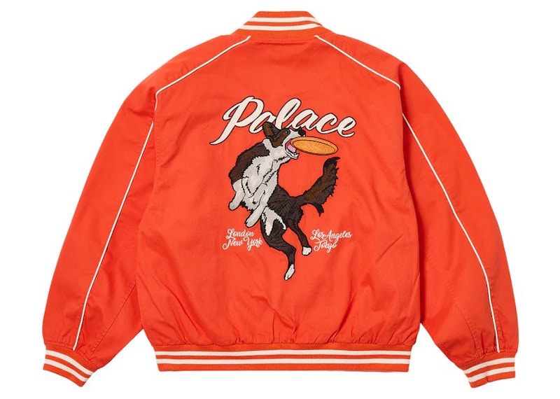 白M palace catch it bomber jacket cement