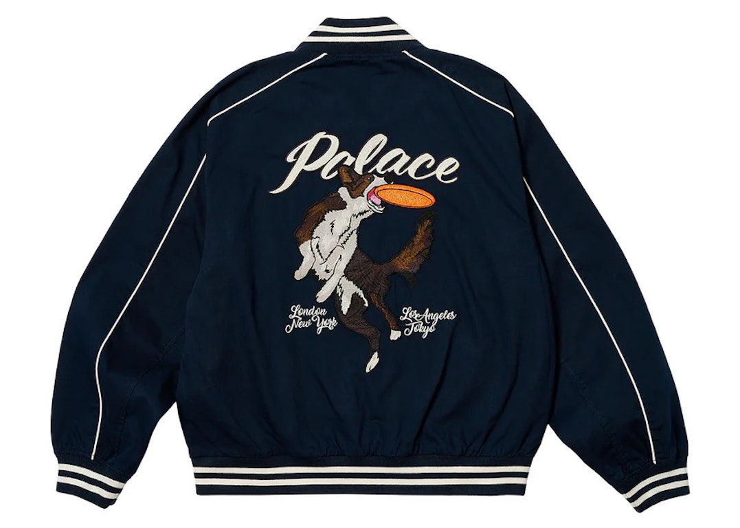 Pre-owned Palace Catch It Bomber Jacket Navy