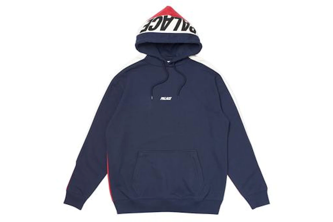 Palace Catch Up Hoodie Navy/White