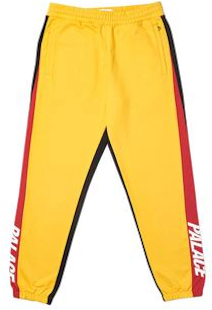 Palace Catch Up Joggers Yellow/Red Men's - FW19 - US