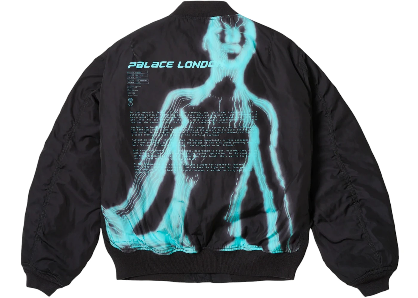 Palace Chakra Rave Jacket Black Men's - SS25 - US