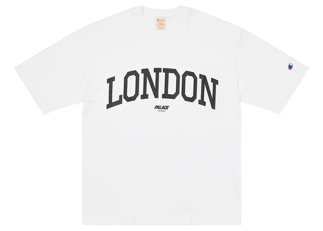 Pre-owned Palace Champion London Shop T-shirt White
