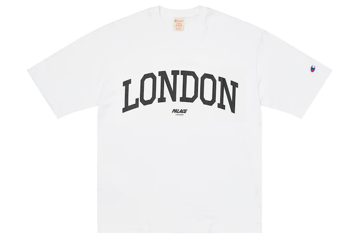 Pre-owned Palace Champion London Shop T-shirt White
