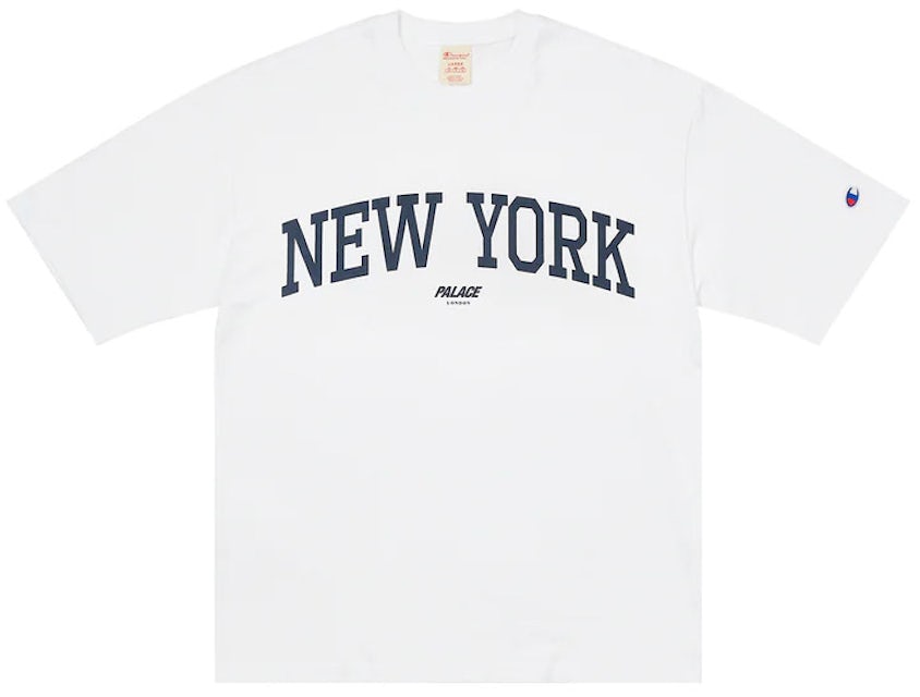 Palace Champion New York Shop T-shirt White Men\'s - FW23 - US