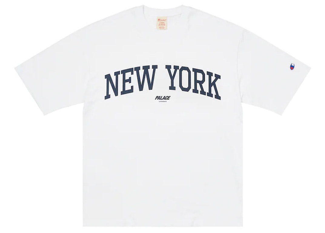 Pre-owned Palace Champion New York Shop T-shirt White