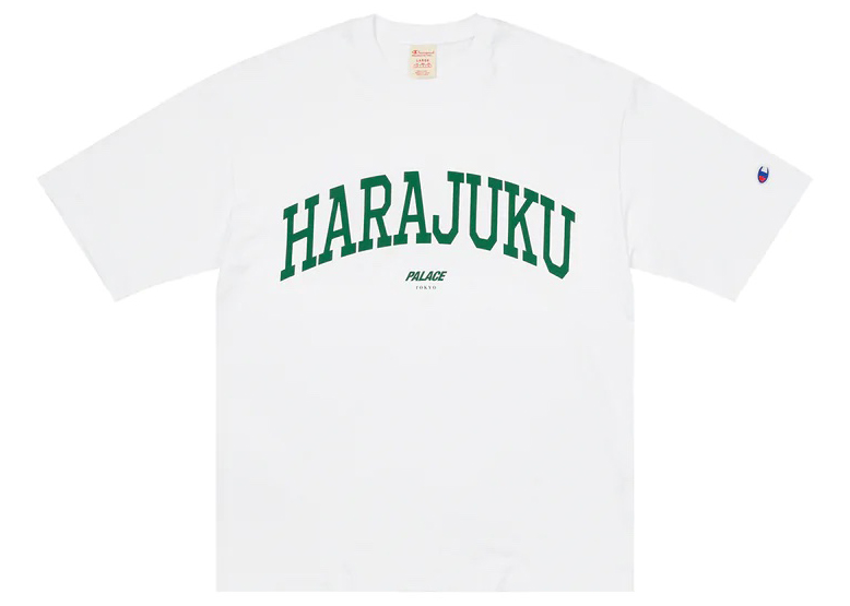 Palace Champion Shop Harajuku T-shirt Tokyo White - FW22 Men's - US