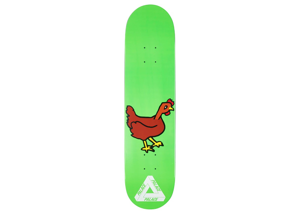 Palace Chicken 7.75 Skateboard Deck Green - SS22 - US