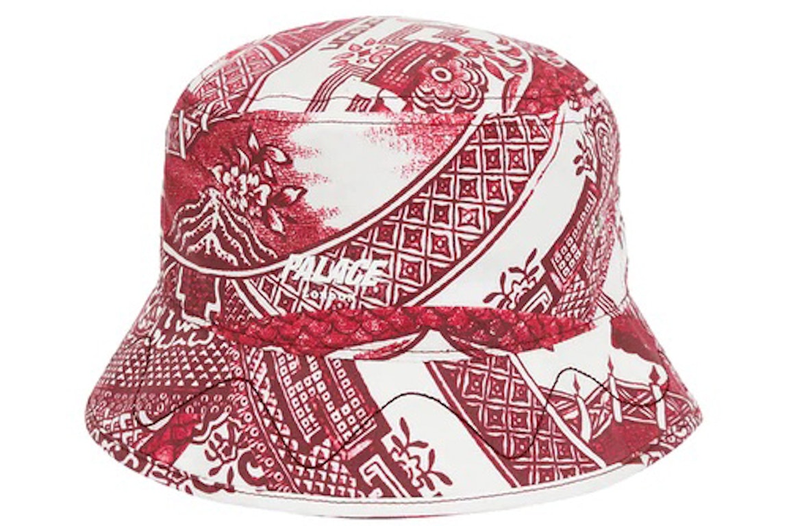 Pre-owned Palace China Plate Bucket Hat Red