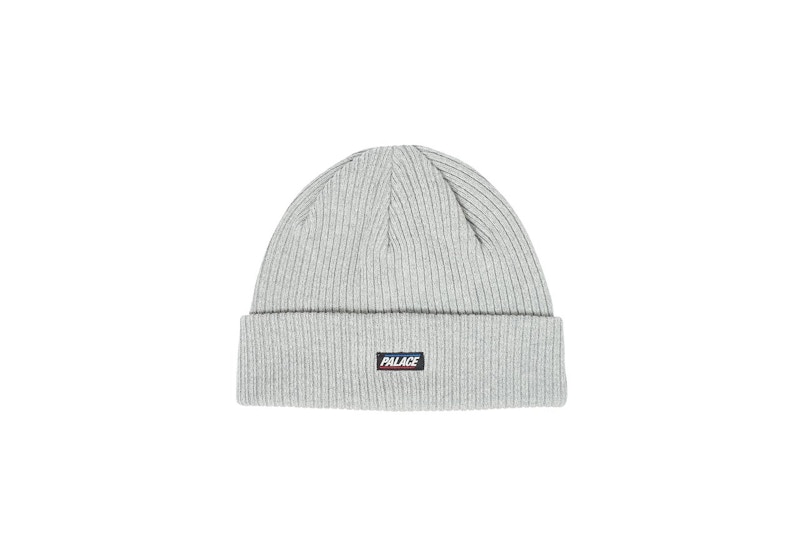 Palace Chunk Rib Beanie Grey Marl