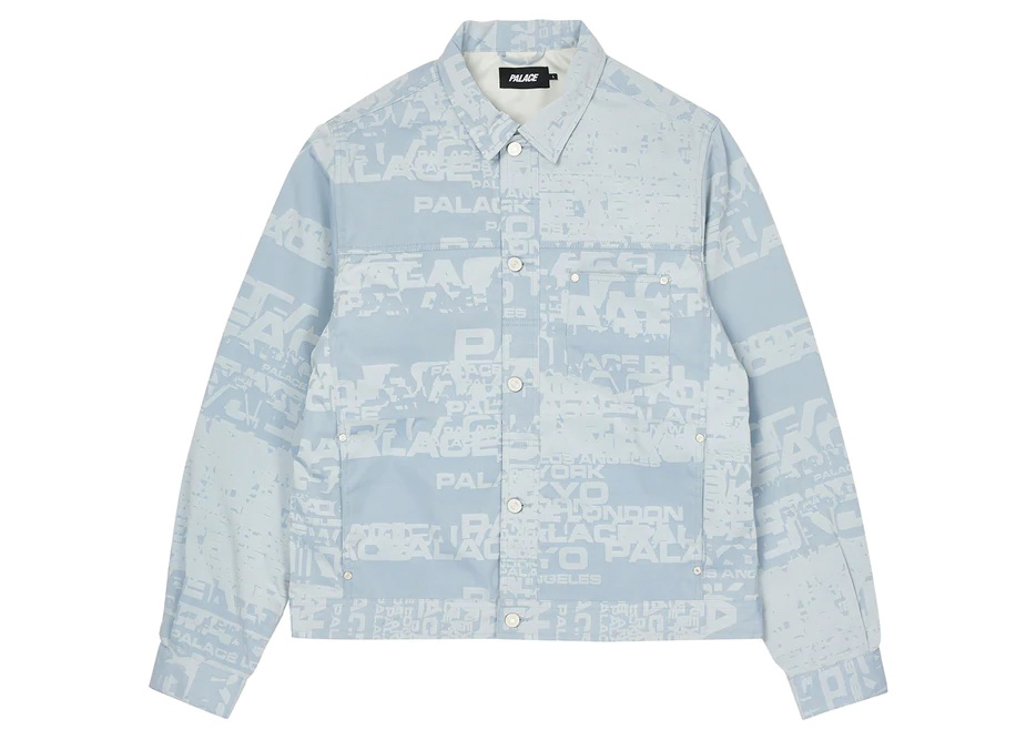 Palace Cities Jacquard Jacket Blue メンズ - SS22 - JP