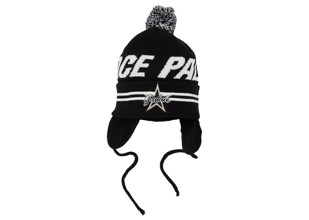 Pre-owned Palace City Earflap Beanie Black