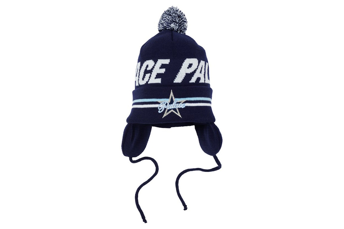 Pre-owned Palace City Earflap Beanie Navy