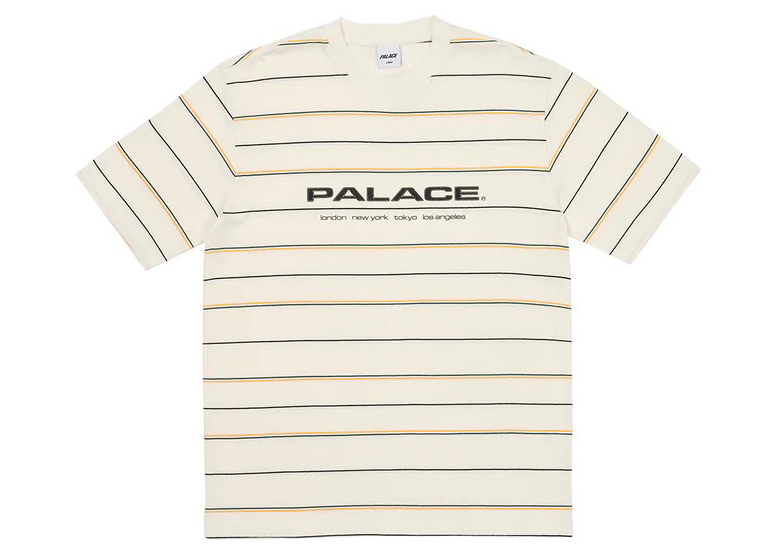 Palace City Striper T-Shirt White - SS23 - US