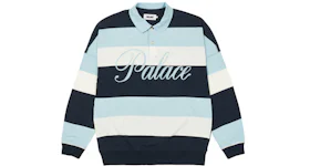 Palace Classic Stripe Drop Shoulder Polo Blues