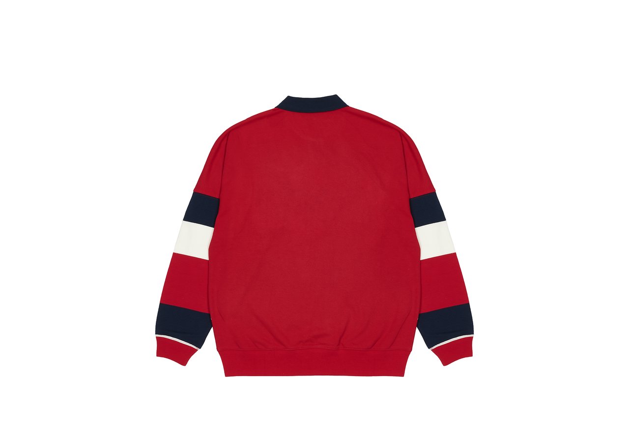 Palace Classic Stripe Drop Shoulder Polo Red/Navy/White Men's ...