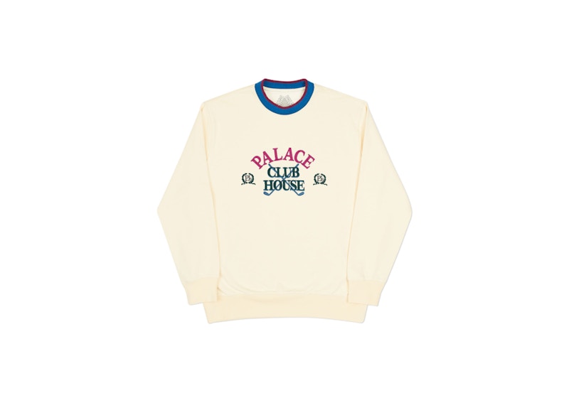 Palace Clubhouse Crew Cream Men's - Autumn 2017 - US