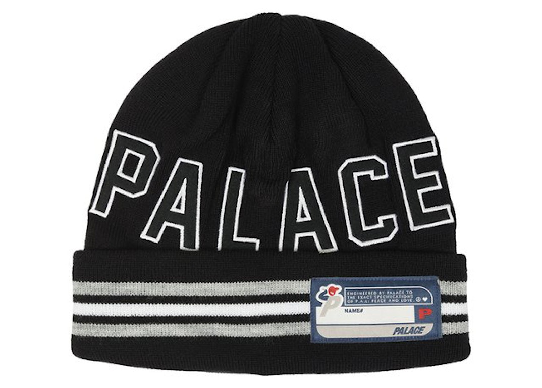 Pre-owned Palace College Beanie Black
