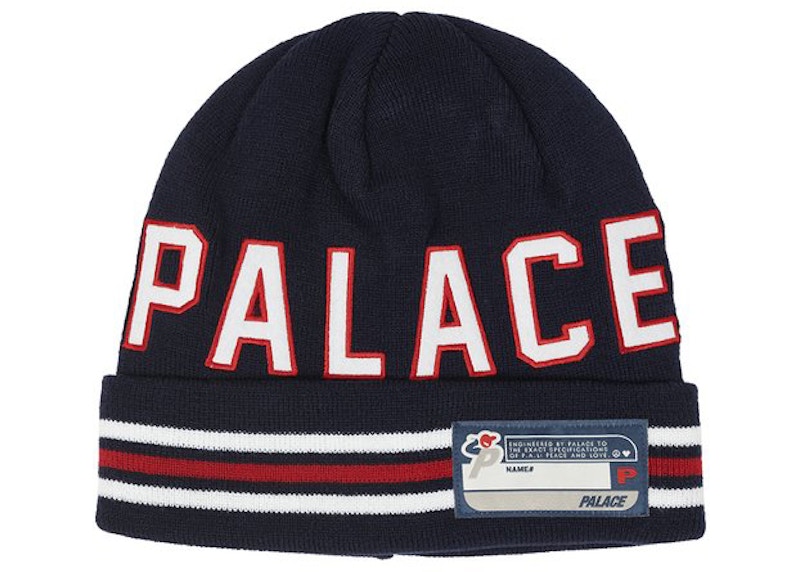 Palace College Beanie Navy - US
