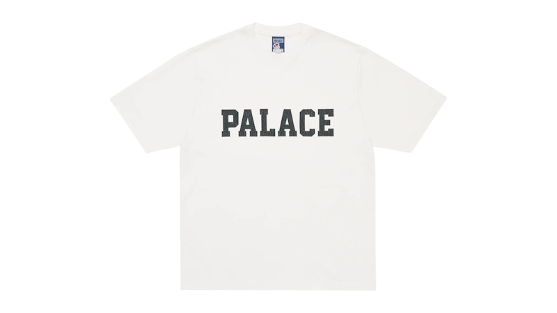 Palace College T-Shirt White Men's - FW25 - US