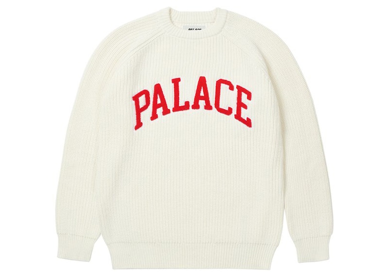 Palace-Collegiate-Knit-White.
