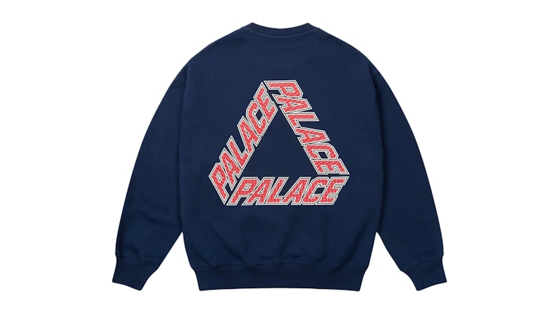Palace Collegiate P3 Crew Navy Men's - FW25 - US