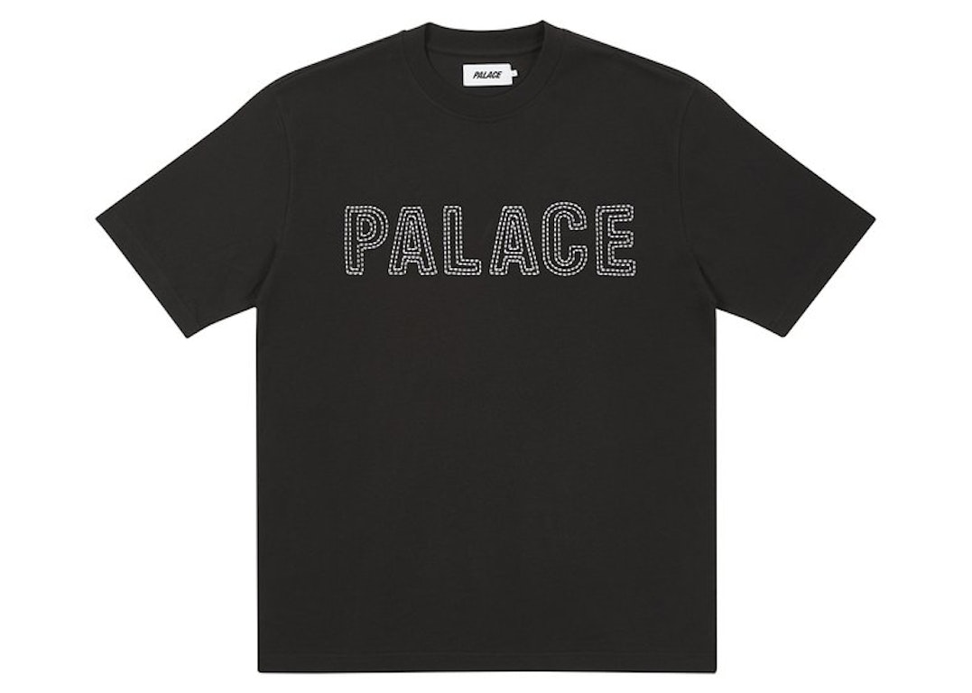 Pre-owned Palace Contrast Stitch T-shirt Black