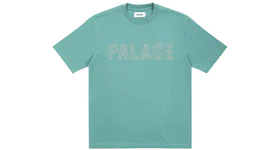 Palace Contrast Stitch T-shirt Ice Blue