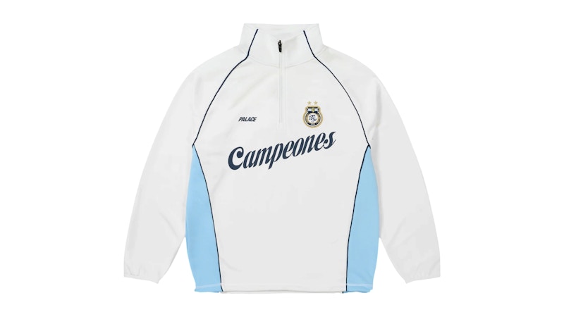 Palace Copa 1/4 Zip Techy Fleece White