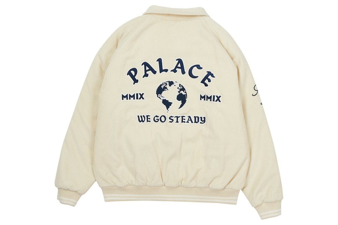 Pre-owned Palace Cord Bomber White