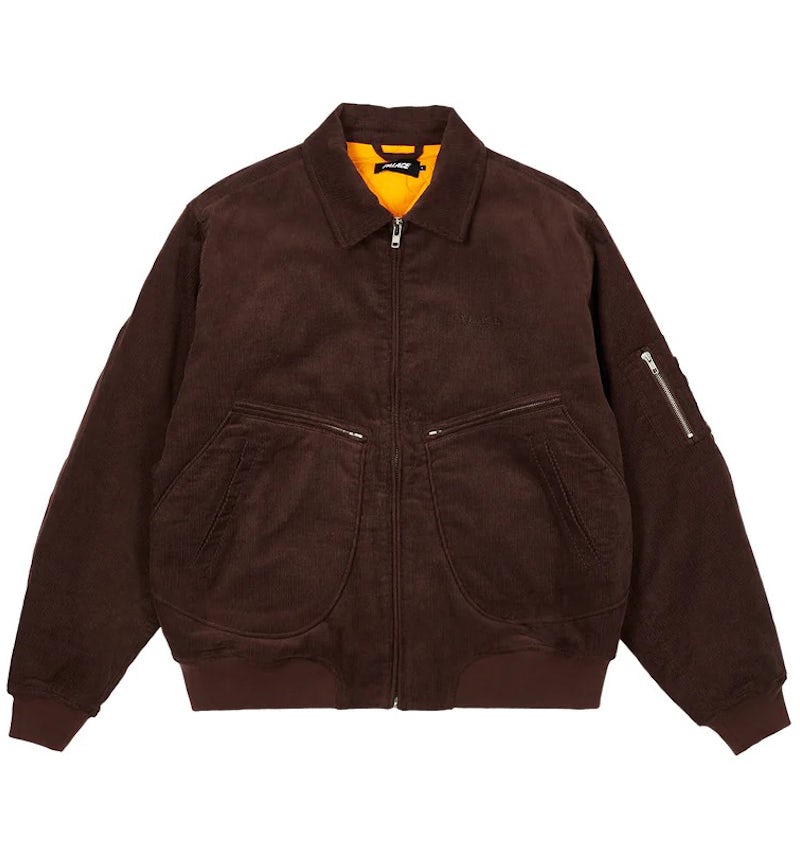 Palace Cord MA-1 Jacke Braun Herren SS23 – DE - Main Image