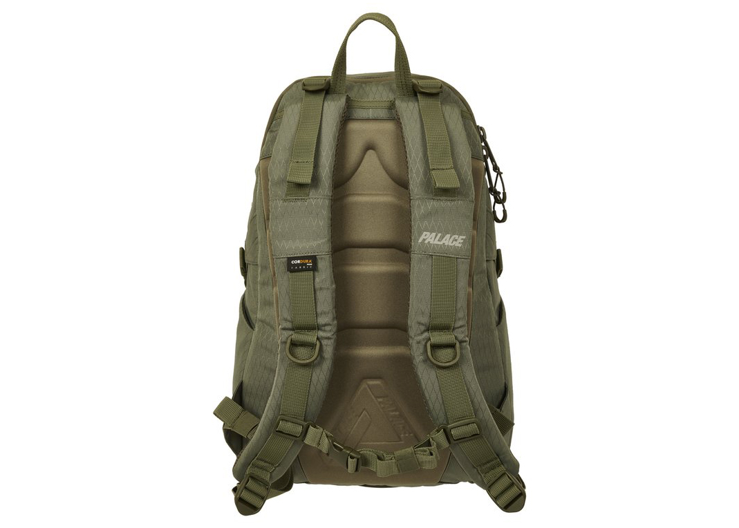 Palace Cordura Double Diamond Backpack Olive - FW21 - US