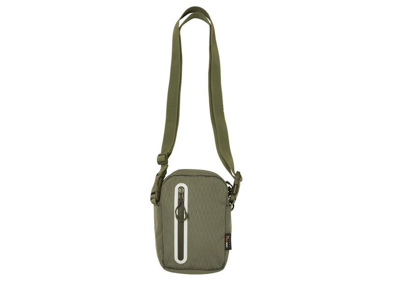 Palace Cordura Double Diamond Shot Bag Olive - FW21 - GB