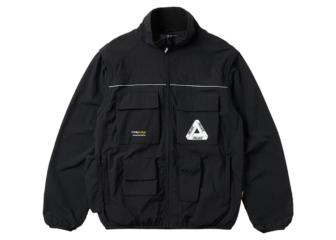 Pre-owned Palace Cordura Rs Zip Off Jacket Black