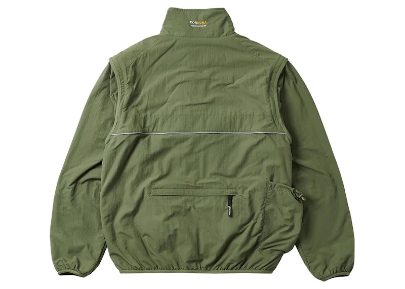 Palace Cordura RS Zip Off Jacket Olive Men's - FW22 - GB